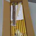 Wedding Welcome Sign Stand, Welcome to our Wedding Sign Holder, Gold Easel Stand for Sign Poster With Design Bundle & Ground Stakes & Leather Sign Hanging Straps, Linen Sign Stand for Wedding Decor