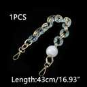 Crapyt Resin Purse Handle Bag Chain Acrylic can Improve the Handbag Level Replacement Strap Acrylic Handbag Chain 16.93"