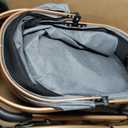 Iononeed 3-in-1 Dog Stroller with Rain Cover, Quick Foldable, Detachable Carrier & Car Seat, for Medium Dogs Cats Up to 50 lbs, Anti-Shock Solid Rubber Wheels, Grey