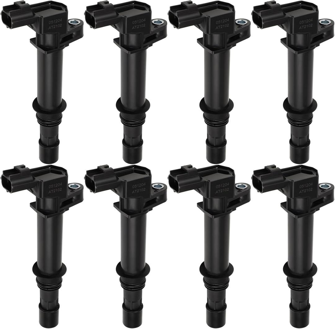 ROADFAR Ignition Coil Pack Set of 8 for Dodge Ram for Jeep for Mitsubishi for Dakota for Durango 1500 Commander Grand Cherokee Raider 4.7L V8 Replacement For UF399 UF297 UF270