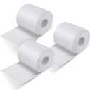 3 Rolls 1/4" x 6" x 2.5 Yard Adhesive Felt Sheet Padding, Self Adhesive Felt Roll for Foot, White Comfort Padding Cushion for Pressure Relief Foot Support for Furniture Protection Splint Lining