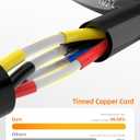CONEPY 16 Gauge Wire 4 Conductor Electrical Wire, 16 AWG Tinned Copper Stranded PVC Cable, IP68 Waterproof/Flexible/Low Voltage Cord for Automotive, RV, Marine, Solar, LED Lighting(100FT)