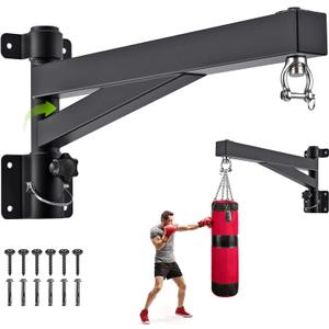 BeneLabel Punching Bag Hanger for Heavy Bag Beam Mount Hardware 360 Rotation Boxing Bag Ceiling Mount I-Beam Heavy Bag Hanger Beam Mount Hooks for Hanging Heavy Punching Bags
