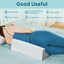 Wedge Pillow for Side Sleeping, Side Sleeper Body Back Positioners for Back Pain, Preventing Bedsores, After Surgery, Pregnancy Support, Ankle Support, Bed Wedge Pillow for Side Sleepers