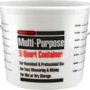 Leaktite 35054 L50CLR 5 Qt Clear Measure Plastic Pail w/Metal Ring