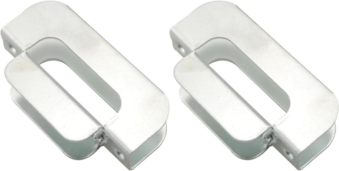 2PCS Panel Sheath Clip Film Iron H Clip Plywood Galvanised Steel Box Clip Hardware 5/8 inch Silver Plank Partition Wood Bracket Holder