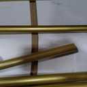 TIEOU Gold Coat Racks with Shelf, Heavy Duty Gold Clothing Racks for Boutiques, Free-Standing Metal Garment Rack for Hanging Clothes, Modern Clothes Rack Entryway