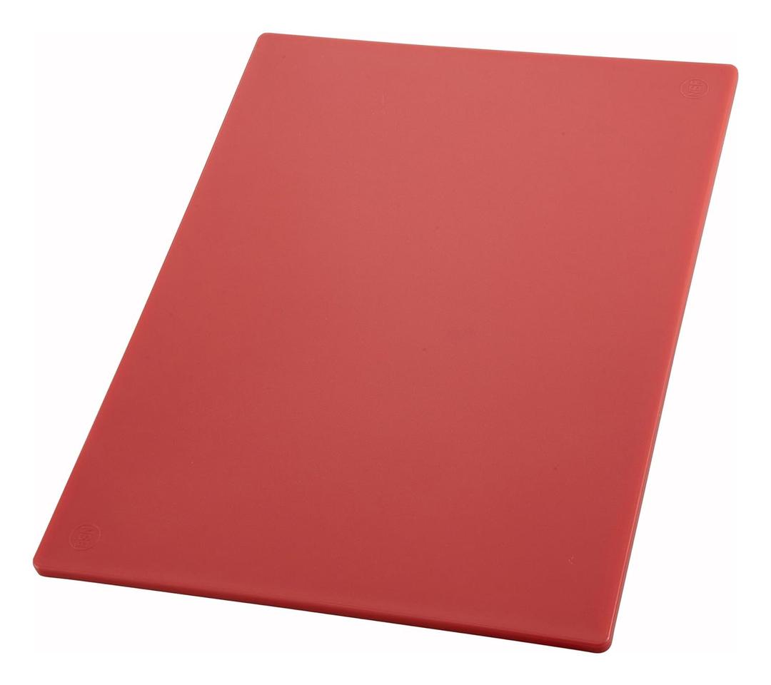 Winco Cutting Board, Medium, Red