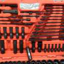 160Pc Mechanics Socket Set 1/2 1/4 3/8" Drive Metric
