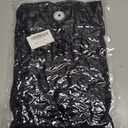 Womens Long Sleeve Lace Tops Crew Neck Mesh Sheer Shirts Going Out Tops (Black, L)