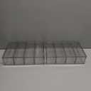 Desk Organizer with 8 Drawers, FODIENS 2 Packs Stackable Desktop Storage Box with Removable Drawer, Clear Sunglasses Organizer Display Case for Stationery Marker Pens Eyeglasses Office Supply