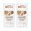 Schmidt's Aluminum Free Vegan Deodorant Sandalwood & Citrus 2 Count for Women and Men, with 24 Hour Odor Protection, Natural Ingredients, Cruelty Free, 2.65 oz