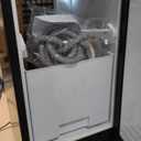 Under Counter Ice Maker with Drain Pump, 90Lbs/Day Commercial Ice Maker Machine with 25Lbs Storage Capacity, 24H Timer, Auto Clean, Built-in Freestanding Ice Machine for Home, Cafe, Bar