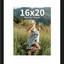 16x20 Picture Frame, Wooden Photo Frames with Tempered Glass, 1 Pack, 16x20 in