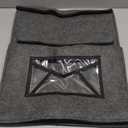 Mail Slot Catcher Bag, Indoor Grey Mail Catcher Felt Made, High Capacity Mail Slot Cover, Space Saving, Self-Adhesive or Hanging on Screw Eyes, Practical Home Accessories, Housewarming Gift