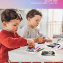 Instant Printing Camera for Kids with Color Pens- Kids Selfie Camera. Image and Video Recorder, 12MP Photo Shooting, 180-Degree Rotating Feature. Gift for Ages 5, 6, 7, 8, 9, 10 (Blue)