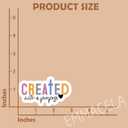 4 x (3PCS) Christian Stickers - Created with a Purpose, Faith Based Bible Verse - Waterproof Vinyl Decals for Laptops, Tumbler, Water Bottles, Scrapbooks  3" x 1.7"