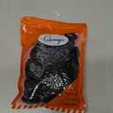 Black Seamless Hair Ties  Cotton Hair Bands  Tiny Elastics Ponytail Holders for Toddlers, 1 Inch in Diameter, Black, by Nspring