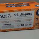 Pura Hypoallergenic Diapers, Size 1 (4-11lbs), Newborn, Totally Chlorine Free, Wetness Indicator, Suitable for Sensitive Skin, Soft Organic Cotton Comfort, Overnight, 3 Packs of 32 (96 Baby Diapers)