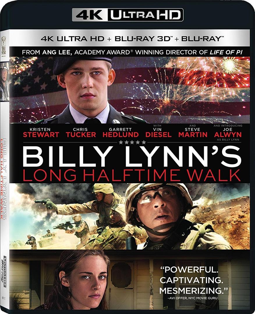 Billy Lynn's Long Halftime Walk - 4K + Blu-ray + 3D
