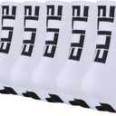 Basketball Crew Socks for Men and Women, Cushion Performance Athletic Basketball Socks (Medium, White - Elite Crew Socks (6 Pairs))