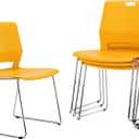 Sidanli Yellow Stacking Chairs-Set of 4