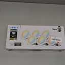 LVWIT LED Recessed Light 4inch, Can Lighting Color Selectable 2700/3000/4000/5000/6000K 5CCT, 7W(85W Equivalent) Dimmable Downlight with E26 Conversion Kit, Retro Fit Ceiling Light Fixtures, 6 Pack (4in-6pack, White)