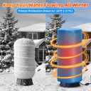 Heated Well Pressure Tank Cover Insulated, 16"D x 39"H Water Well Tank Cover Heater with Switch, Constant Heating Waterproof Insulated Pump Cover, Freeze Protection Down to -25°F