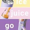 FJbottle 32 oz 3-in-1 Clear Water Bottle Twist Open Flip Straw Tumbler