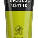 Liquitex BASICS Acrylic Paint, 118ml (4-oz) Tube, Light Olive Green