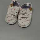 SOFMUO Baby Boys Girls High Top Ankle PU Leather Sneakers Soft Rubber Sole Infant Moccasins Newborn Oxford Loafers Anti-Slip Toddler Wedding Uniform Dress Shoes (12-18 Months Infant, A01/White&pink Heart)