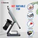 2025 New 3 in 1 Fast Magnetic Foldable Wireless Charger Aluminum Charging Stand Dock iPhone 12/13/14/15/16/17 Mini Pro Max/Airpods 2,3 Pro/Pro 2 & Smart Watches Ultra/SE/10/9/8/7/6/5/4/3/2/SE (Black)