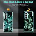 Hekodonk for Galaxy Z Fold 7 Case,[Compatible with MagSafe][Glow in The Dark][Front Screen Protector][Stand][Hinge Protection],Slim Fit for Women Girls for Samsung Galaxy Z Fold 7, Green