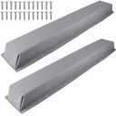 ORLANG 59" Dock Bumpers,PVC Dock Fenders with Stainless Steel Screws,Boat Dock Guards,Dock Post Bumper for Docking Edges, Piling, Vertical Poles, Horizontal Decks or Piers (Grey/2Pack)