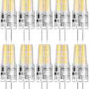 BUBO 9 Pack G4 LED Bulb 2W Equivalent 30W 3000K Warm White 250 Lumens 360°Beam Angle, T3 Halogen Bulb Replacement Landscape Bulbs, AC/DC 12V Led Lights G4 Bi-Pin Base for Outdoor Landscape Lighting