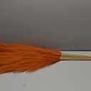 50pcs Burnt Orange Faux Pampas Grass Decor, 21.6" Short Artificial Fall Pompous Grass Floral Fake Orange Pompas Grass Branches Vase Filler Flower Arrangement for Home Wedding Fall Decor
