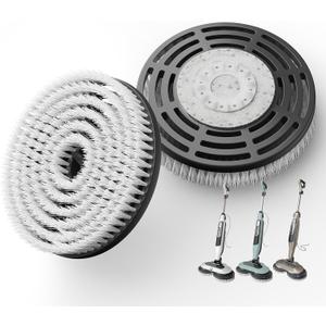 AIR U+ Newly Upgraded Steam Mop Replacement Brush Pads for Shark Steam and Scrub Mop S8201 S8001 S7201 S7000 Series (2 Count) (White)