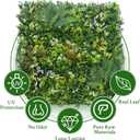 ODTORY Artificial Grass Boxwood Hedges Wall Panels: 40" x 40" (11.5 sqft) UV-Anti Faux Greenery Fake Ivy Leaves Privacy Fence Screen Backdrop for Garden Covering Privacy, Outdoor Indoor Decor