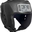 Contender Fight Sports Competition Boxing Headgear without Cheeks (Medium, Black)