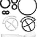 Water Softener Seal Kit 7129716-3/4" Water Softener Gasket Parts Fit for Whirlpool Kenmore North Star Ge Ecopure Ecowater Morton Systems, Replaces 7092163 7134224 Ws35x10005