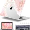 for MacBook Pro 16 inch Case 2019 2020 Release Model A2141, Plastic Hard Shell Cover with Keyboard Cover for MacBook Pro 16 inch with Touch Bar & Touch ID - Watercolor Floral