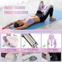 Thigh Trainer for Women, 15-70LB Adjustable Resistance Inner Thigh Exerciser for Pelvic Floor Muscle Repair, Thigh Workout Kegel Exercise Equipment for Shaping, Yoga & Weight Loss at Home Gym