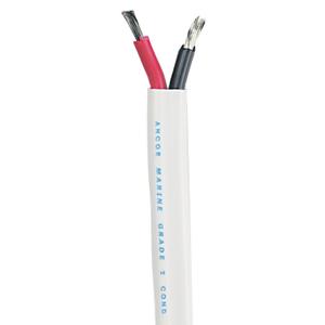 Ancor Marine Grade Products 121710 Duplex Cable, 16/2 AWG (2 x 1mm2), Flat - 100ft,Black/Red