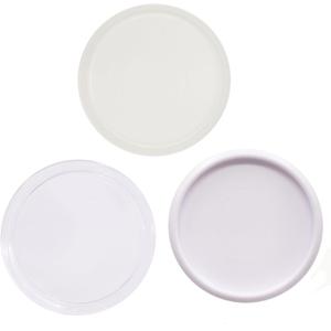 100pcs Discbound Notebook Discs DIY Planner Accessories fits for Tul,Levenger,Arc,Happy Planner,Talia(Super Clear White Clear Mixed,1.26 inch/32mm)