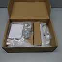 FDM Universal Speaker Wall Mount One Pair of Side Clamping Bookshelf Speaker Mount Bracket with Swivel and Tilt for Sound Speakers (White)