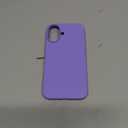 ORNARTO Compatible with iPhone 16 Case 6.1", Slim Liquid Silicone 3 Layers Full Covered Soft Gel Rubber Shockproof Phone Case, Protective Cover with Anti-Scratch Microfiber Lining-Periwinkle