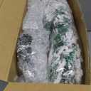 17.7-51.1 Garland Hanger for Door Frame Tension Rod with Christmas Garland Xmas Red Ball Ornaments Pink Bows for Doorway Front Door Mantel Window Outdoor