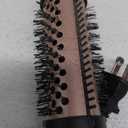 Thermal Brush 1.5", Tresses Touch Thermal Round Brush Blowout with 5 Settings, Long Lasting Curling Brushes Suitable for Medium and Long Hair, Velvet Pouch and Universal Voltage for Travel, Rose Gold