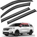 Window Visors Rain Guards FIT 2022 Kia Carnival LX, EX, SX & 2023 Kia Carnival LX, EX, SX  Side Window Deflectors Vent Shades Front and Rear Sun/Rain Visors 4PCS Set