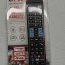 QFX REM-10 Universal 4 in Smart TV Remote Control Sony, Philips, Samsung, LG, Panasonic, Toshiba, & Many More Plus 3D TVs Featuring Video, Netflix, YouTube Buttons
